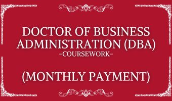 DBA Monthly Coursework