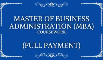 MBA Full Coursework