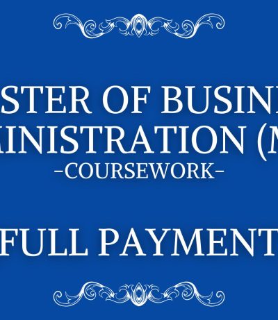 MBA Full Coursework