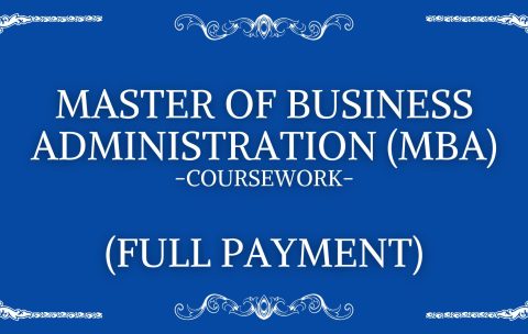 MBA Full Coursework