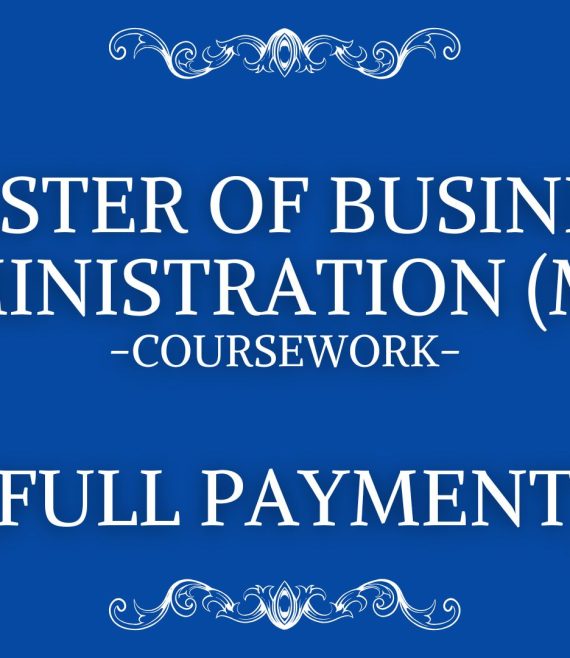 MBA Full Coursework