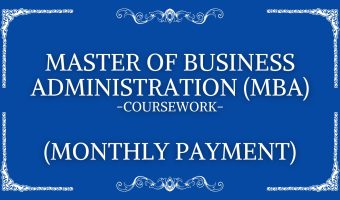 MBA Monthly Coursework