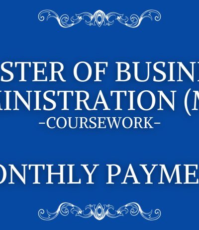 MBA Monthly Coursework